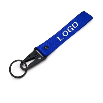 Nylon Lanyard Carabiner Keychain