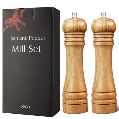 Wood Manual Pepper Grinder Adjustable Coarseness Sea Salt & Spice Mill Classic Refillable