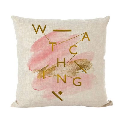Linen Digital Print Throw Pillow Cover