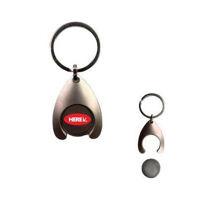 Trolley Cart Tokens Keychain