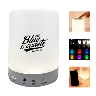 Touch Bedside Lamp with Bluetooth Speaker