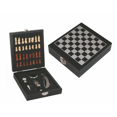 Wine Gift Set with Chess Game USA STOCKS