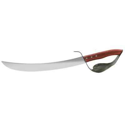 Laguiole Rosewood Champagne Saber Knife w/Hand Guard