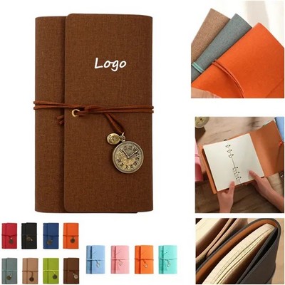 A6 Vintage Leather Journal Notebook Sketchbook