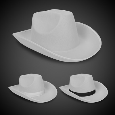 White Cowboy Hat(Blank)