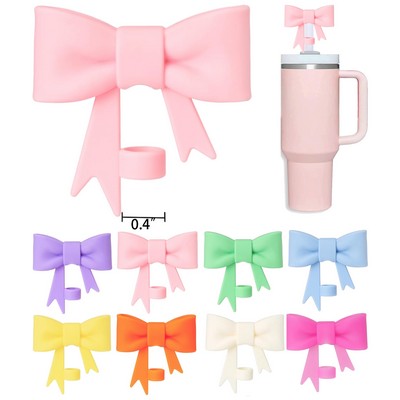 Silicone Reusable Bow Straw Cover