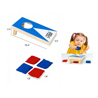 Mini Wooden Tabletop Cornhole Game