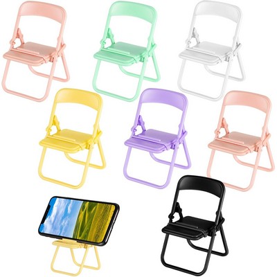 Mini Folding Chair Cell Phone Stand Desktop Foldable Mobile Phone Holder