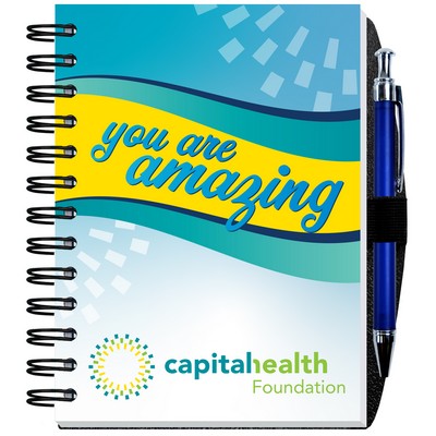 5"x7" Pronto! Full Color Journal w/Pen Loop (80 Sheets)