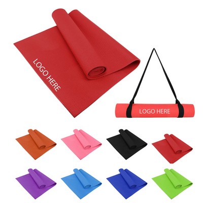 Full Length PVC Yoga Mat And Carrying Strap-Ocean