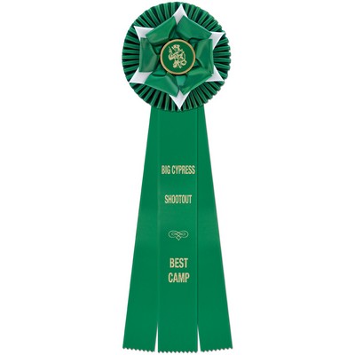 Wheaton 3 Streamer Rosette Ribbon