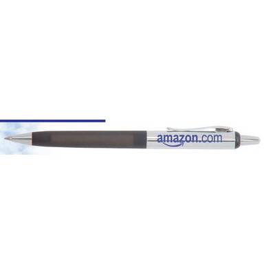 Plastic Neon Budget Pen w/Plunger