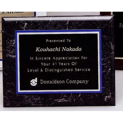 Black Marble Finish Plaque (12"x15")