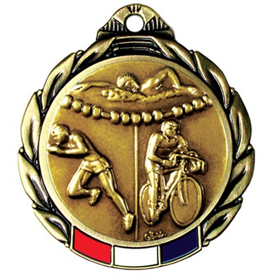 Stock RWB Regency Medal (Triathlon) 2 3/4"