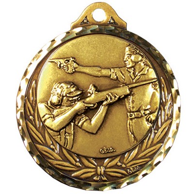Stock Diamond Struck Medal (Shooting) 2 3/4"