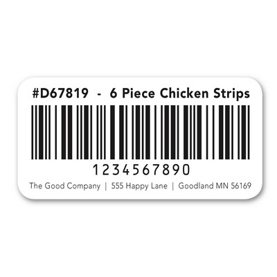 FasTurn® Rectangle Label (7/8" x 1¾")
