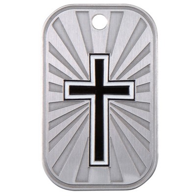2" - Stainless Steel Dog Tags - "Cross"