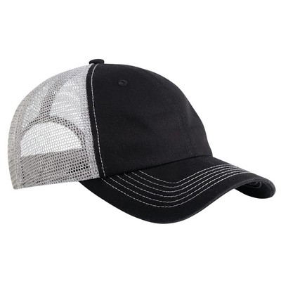 Sportsman™ Washed Chino Mesh Cap (Blank)