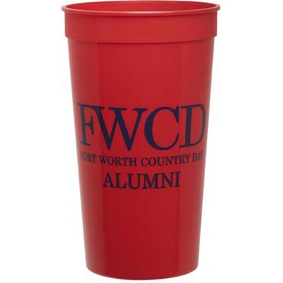 32 Oz. Smooth Colored Stadium Cup