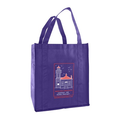 Premium Non-Woven Polypropylene Grocery Tote (13"x10"x15")
