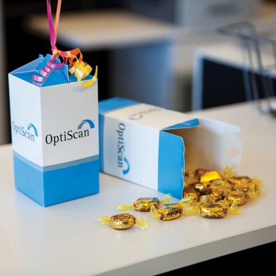 Tall Candy Box - Full Color W/ High Gloss Laminate Finish