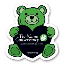 USA Made Premium UV Window Micro-Suction Cling Decal (2.375"x2.625") Bear Shape
