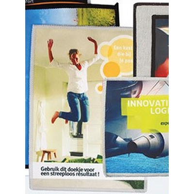 Suede Double Side Cleaning Cloth w/Pocket (Digital Print)