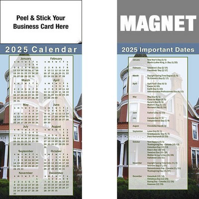 Peel & Stick Full Color Calendar Magnet (3 1/2"x8 1/2")