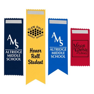 Satin Ribbon Badge (1-5/8"x4")