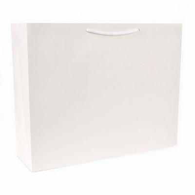 ECO White Kraft Tote Bag (20" x 6" x 16")