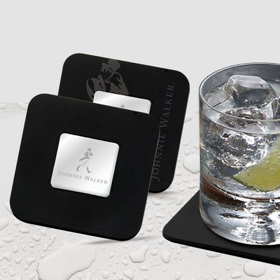 Set of Six Square Engraved Coasters