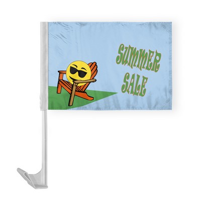 Summer Sale Car Flags 12x16 inch