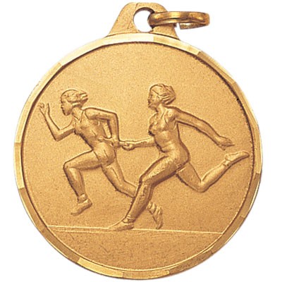 1 1/4" E Series Die Struck Track & Field Female Relay Medal