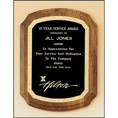 Walnut Plaque with Florentine Border (7" x 8")