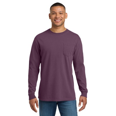 Comfort Colors® Men's Heavyweight Ring Spun Long Sleeve Pocket Tee