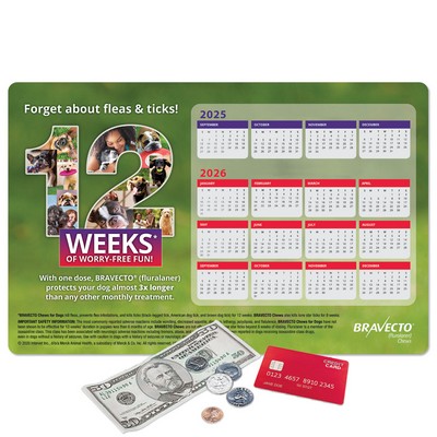 Vynex® DuraTec® Calendar Counter Mat-11"x17"x1/8"
