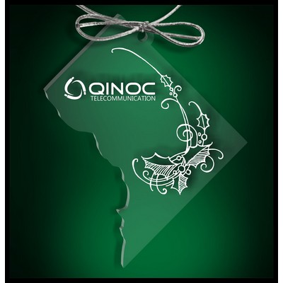 DC, District of Columbia Budget Ornament in Clear Acrylic