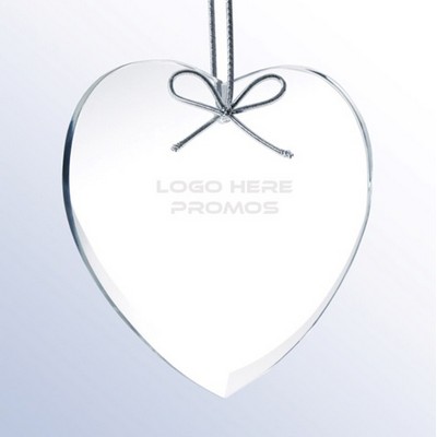Crystal Glass Heart Shape Ornament