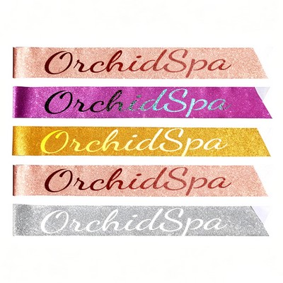 Glitter Style Happy Birthday Sashes