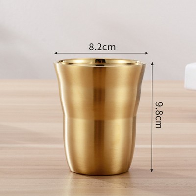9 Oz. Gold 304 Stainless Steel Cup