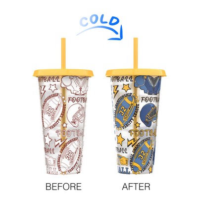25Oz Cold Color Changing Cup Stadium Tumbler