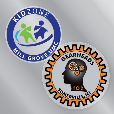 4" x 4" Circle Static Cling