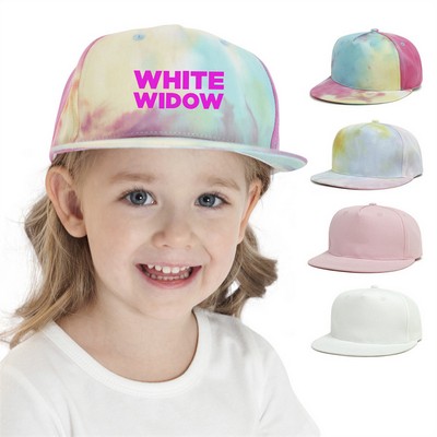 Kids Flat Brim Sun Trucker Cap