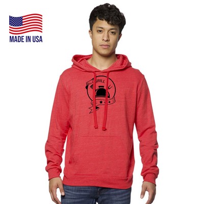Unisex USA Made Organic Triblend French Terry Pullover Hoodie