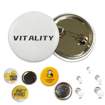 Full Color Pin Back Custom Button