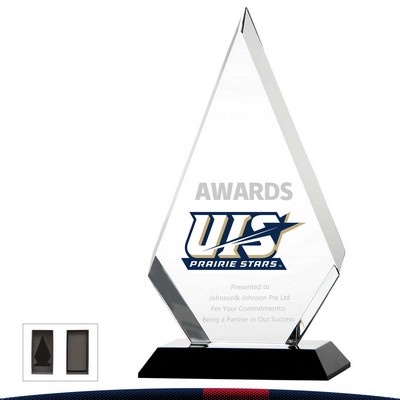 Donada On Point Crystal Award - LARGE