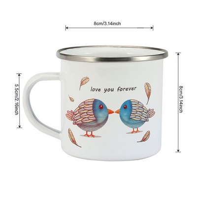 17Oz Porcelain Enamel Over Steel Campfire Mug