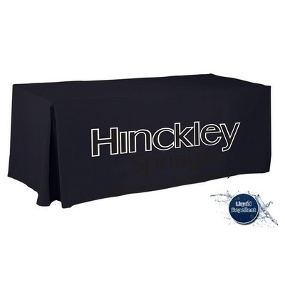 6' Custom Printed Liquid Repellent Fitted Table Cover - All Over Print