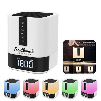 Bluetooth Bedside Alarm Clock Lamp