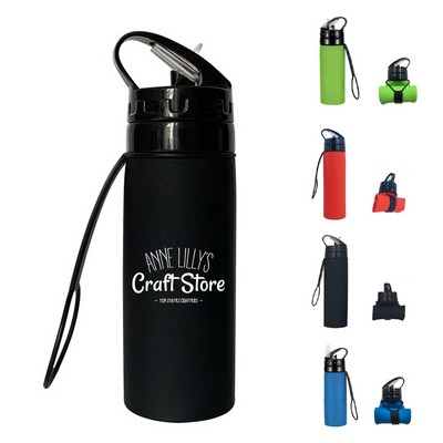 15 Oz Silicone Water Bottle